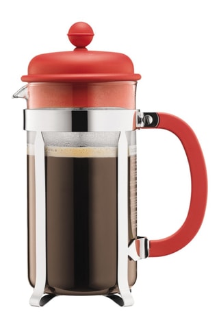 Cafetière à piston en acier inoxydable et verre borosilicate Caffetiera - 1 l