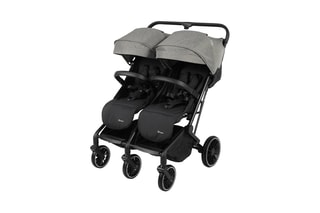 Poussette double GoTwice Gris