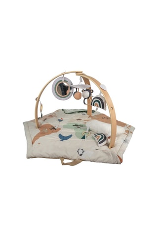 Tapis de jeu en bois Bianca World - Crème - 100 cm - Dès la naissance
