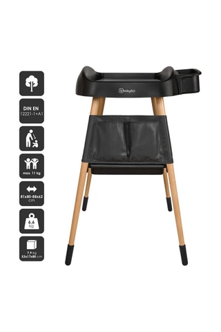 Table à langer Change Me Noir - Jusqu'à 9 kg