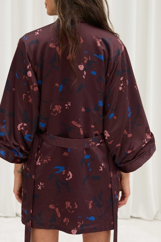 Fleece Kimono Sencha - Donkerbruin
