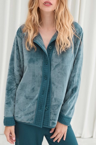 Fleece jasje 2 materialen Pablo - Groen