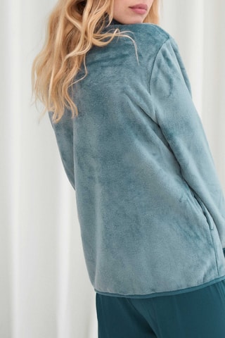 Fleece jasje 2 materialen Pablo - Groen