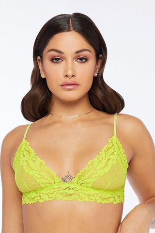 Bralette Dotty Mesh - Verde-lima