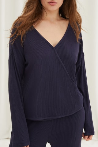 Pyjamashirt Allistair - Marineblauw