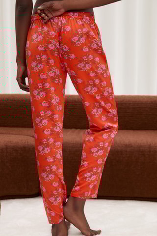 Pyjamabroek tOKYO - Koraalrood