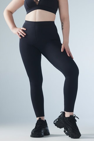 Legging Hoge Taille Lace Up - Zwart