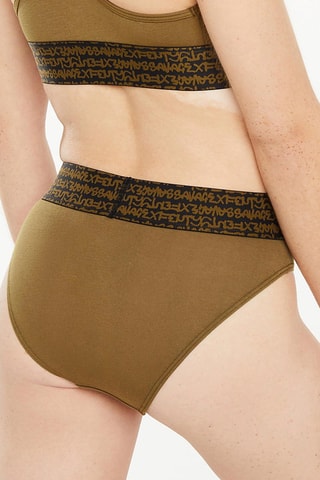 Cueca cintura alta Forever Savage - Verde
