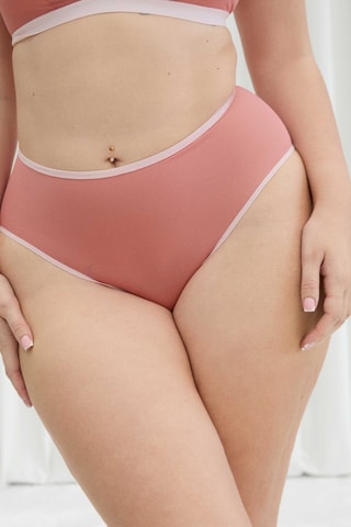 Slip Hoge Taille Tina - Roze