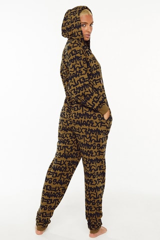 Jumpsuit met Capuchon Forever Savage - Bruin