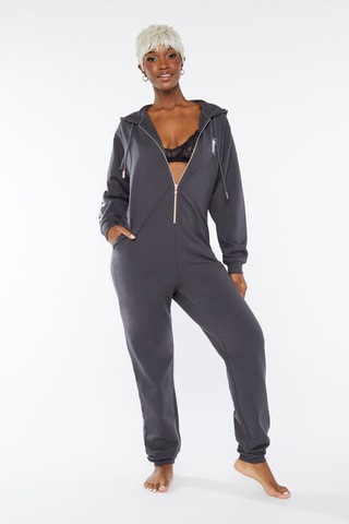 Jumpsuit met Capuchon Forever Savage - Grijs
