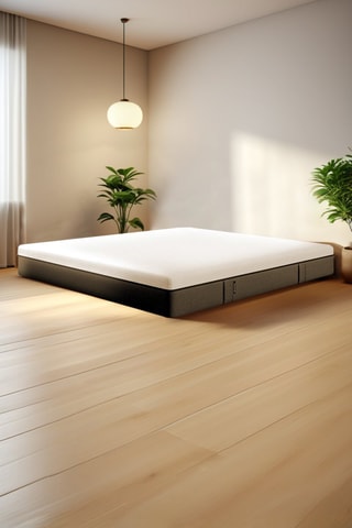 Ensemble Matelas Emma Hybride premium + Lit Emma Cocoon plus + Protège-matelas + 2 oreillers Premium Fresh
