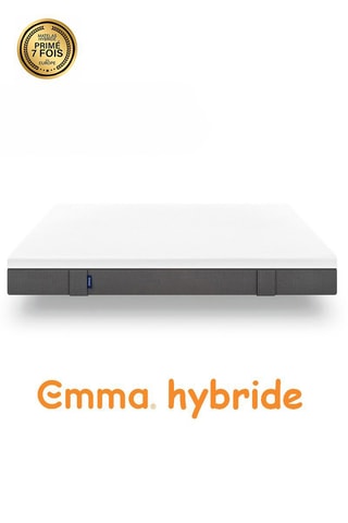 Ensemble Matelas Emma Hybride + Sommier Emma