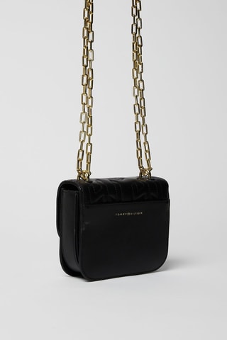 Sac bandoulière en cuir Noir