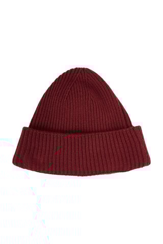 Bonnet en laine et cachemire Bordeaux