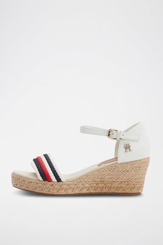 Sandales compensées Blanc