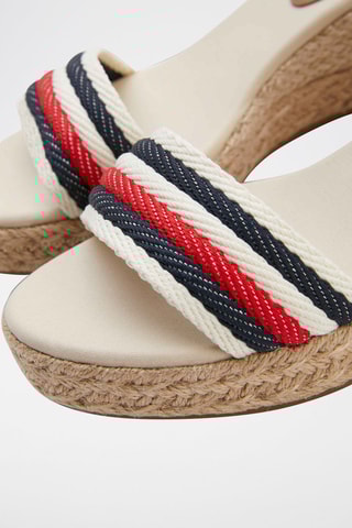 Sandales compensées Blanc