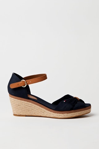 Sandales compensées Bleu marine