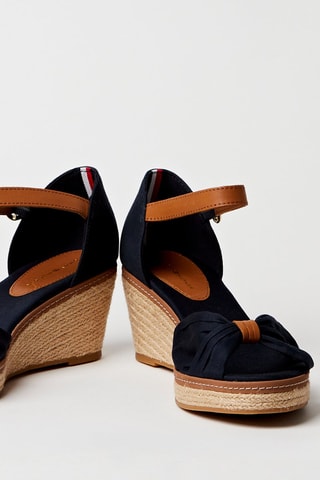 Sandales compensées Bleu marine