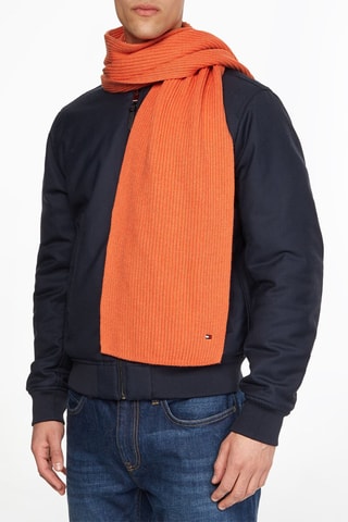 Echarpe Orange et bleu marine