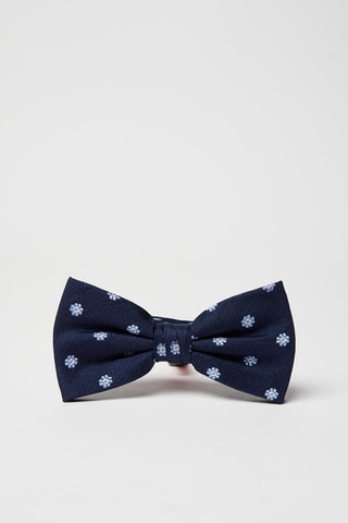 Nœud papillon en soie Bleu