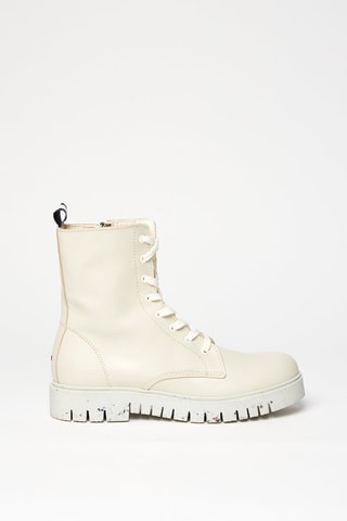 Bottines en cuir Ivoire