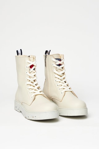 Bottines en cuir Ivoire