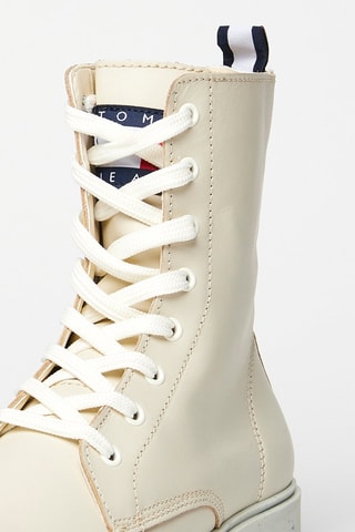 Bottines en cuir Ivoire