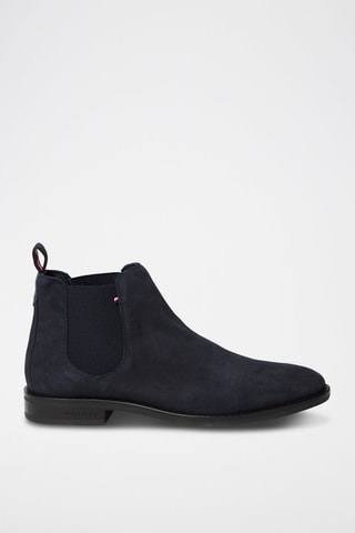 Bottines Chelsea en nubuck Bleu marine