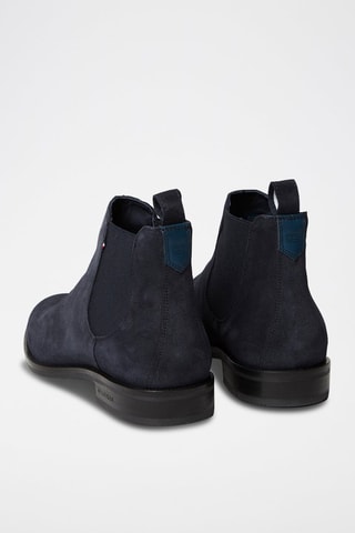 Bottines Chelsea en nubuck Bleu marine