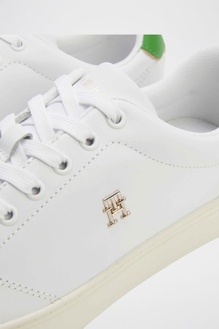 Baskets en cuir Blanc et vert clair