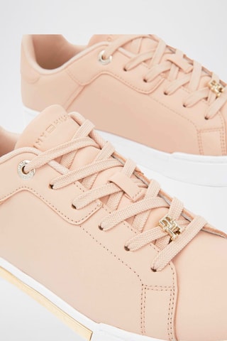 Baskets en cuir Rose