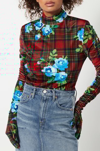 Sous-pull x Richard Quinn Rouge et bleu