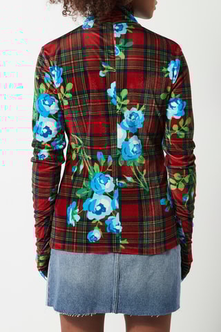 Sous-pull x Richard Quinn Rouge et bleu
