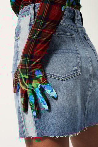 Sous-pull x Richard Quinn Rouge et bleu