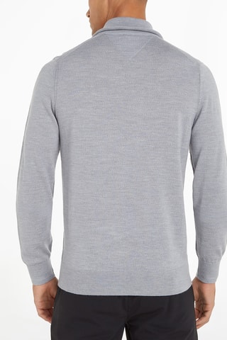 Pull en laine et soie Gris chiné