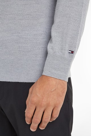 Pull en laine et soie Gris chiné