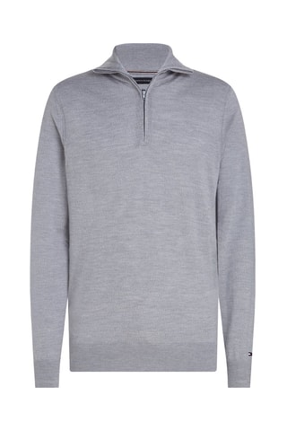 Pull en laine et soie Gris chiné