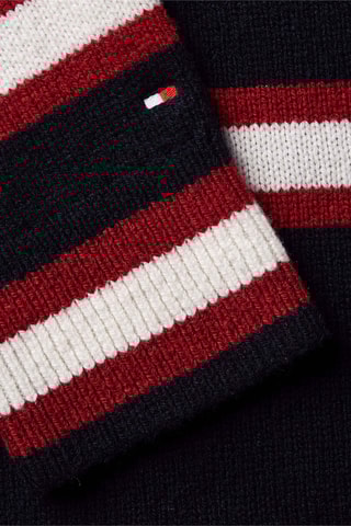 Pull en laine Bleu marine et rouge