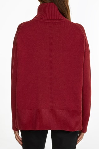Pull en laine Rouge