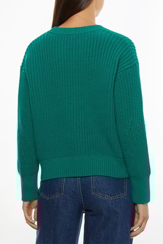 Pull en coton biologique Vert