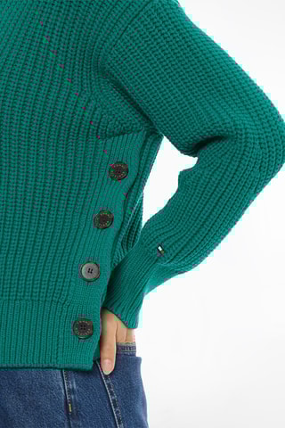Pull en coton biologique Vert