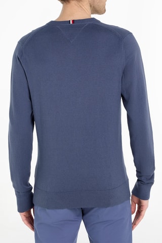 Pull en coton biologique et cachemire - Bleu