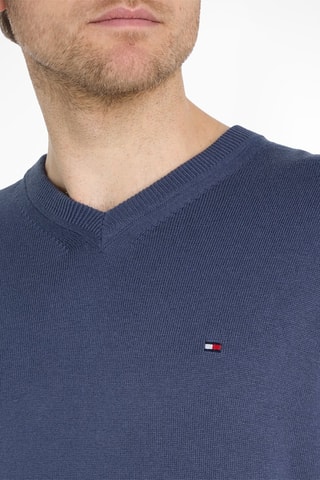 Pull en coton biologique et cachemire - Bleu