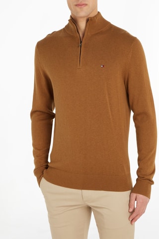 Pull en coton biologique et cachemire - Marron