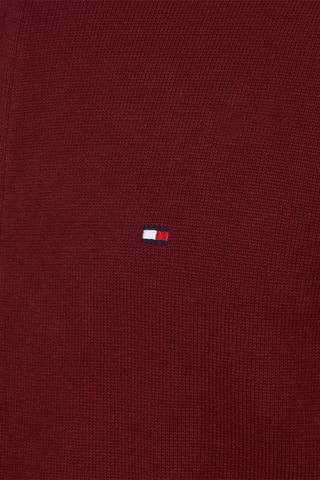 Gilet en coton biologique et cachemire - Rouge brique