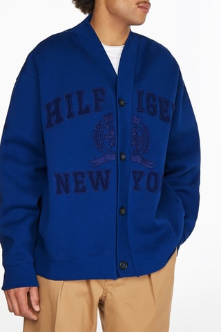 Gilet en coton biologique Bleu