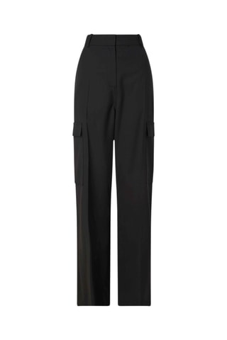 Pantalon cargo taille haute Noir