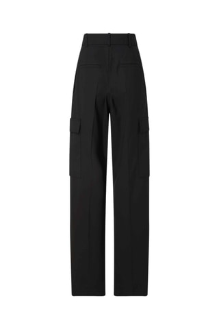 Pantalon cargo taille haute Noir