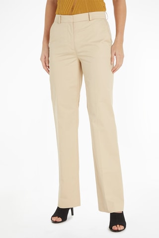 Pantalon droit Beige